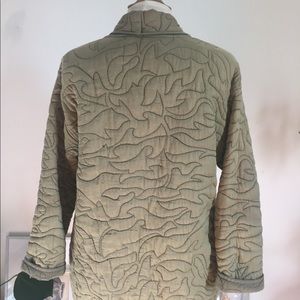 Quilted kimono jacket
